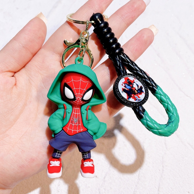 Men'S Accessories Pouch - Cartoon Spider Man Silicone Keychain Marvel