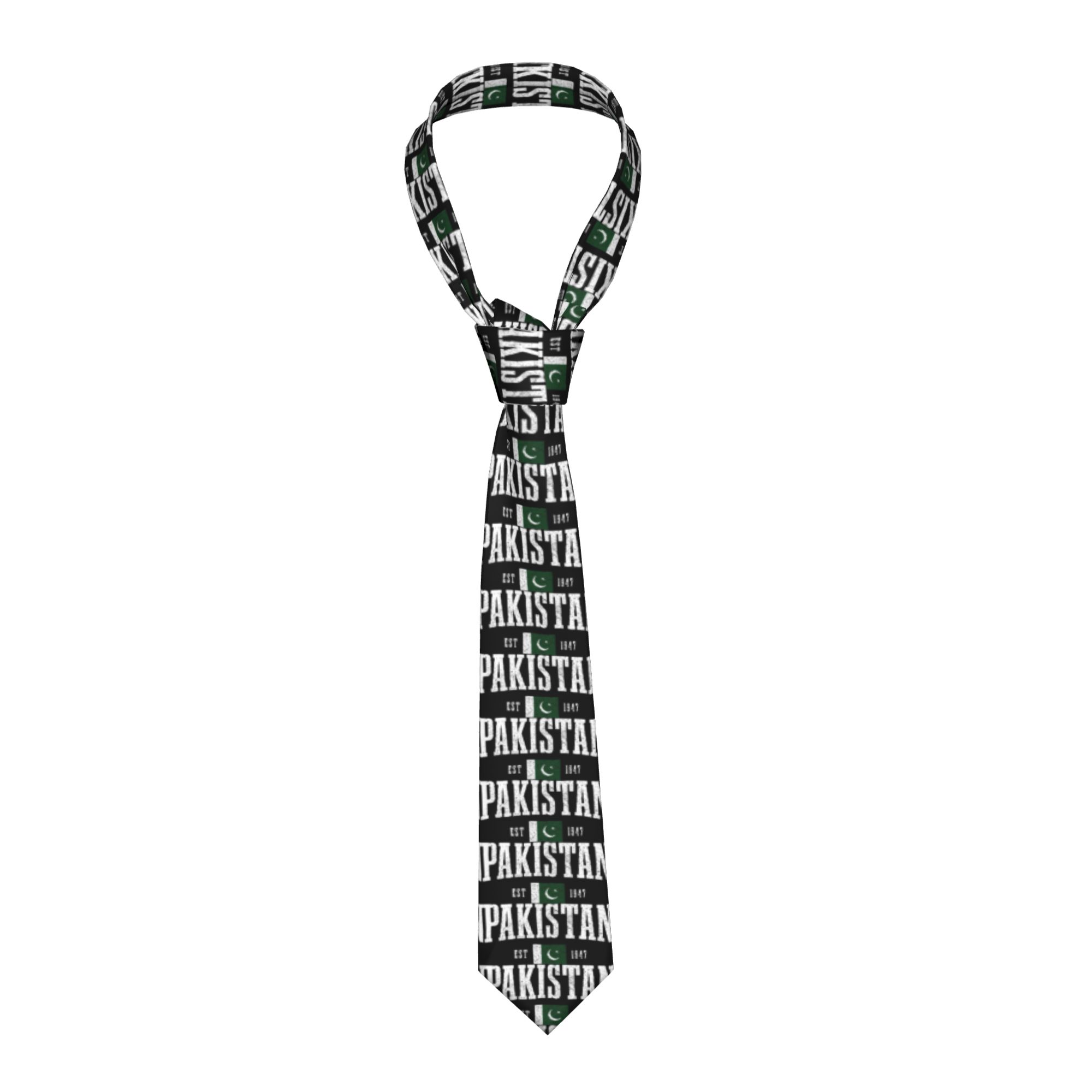 Men Accessories Pakistan - Mens Tie Pakistan Pakistani Flag Roots