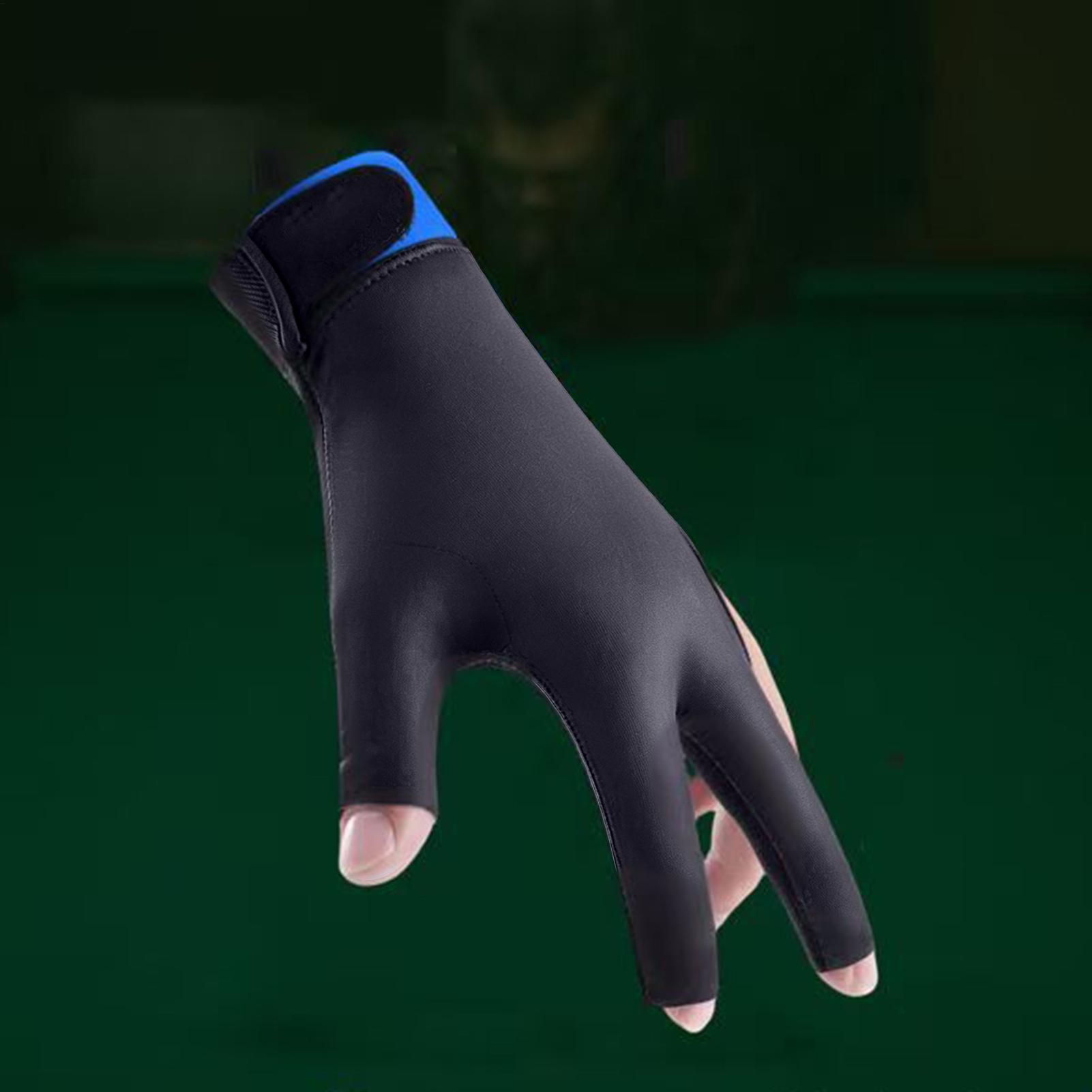 Men Accessories For Hand - Billiards Glove Left Hand 3-Finger Anti-Slip