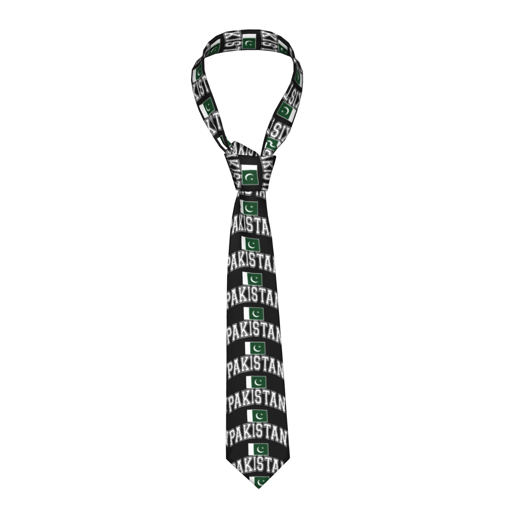 Men Accessories Pakistan - Pakistan Pakistani Flag Tie Leisure Neck