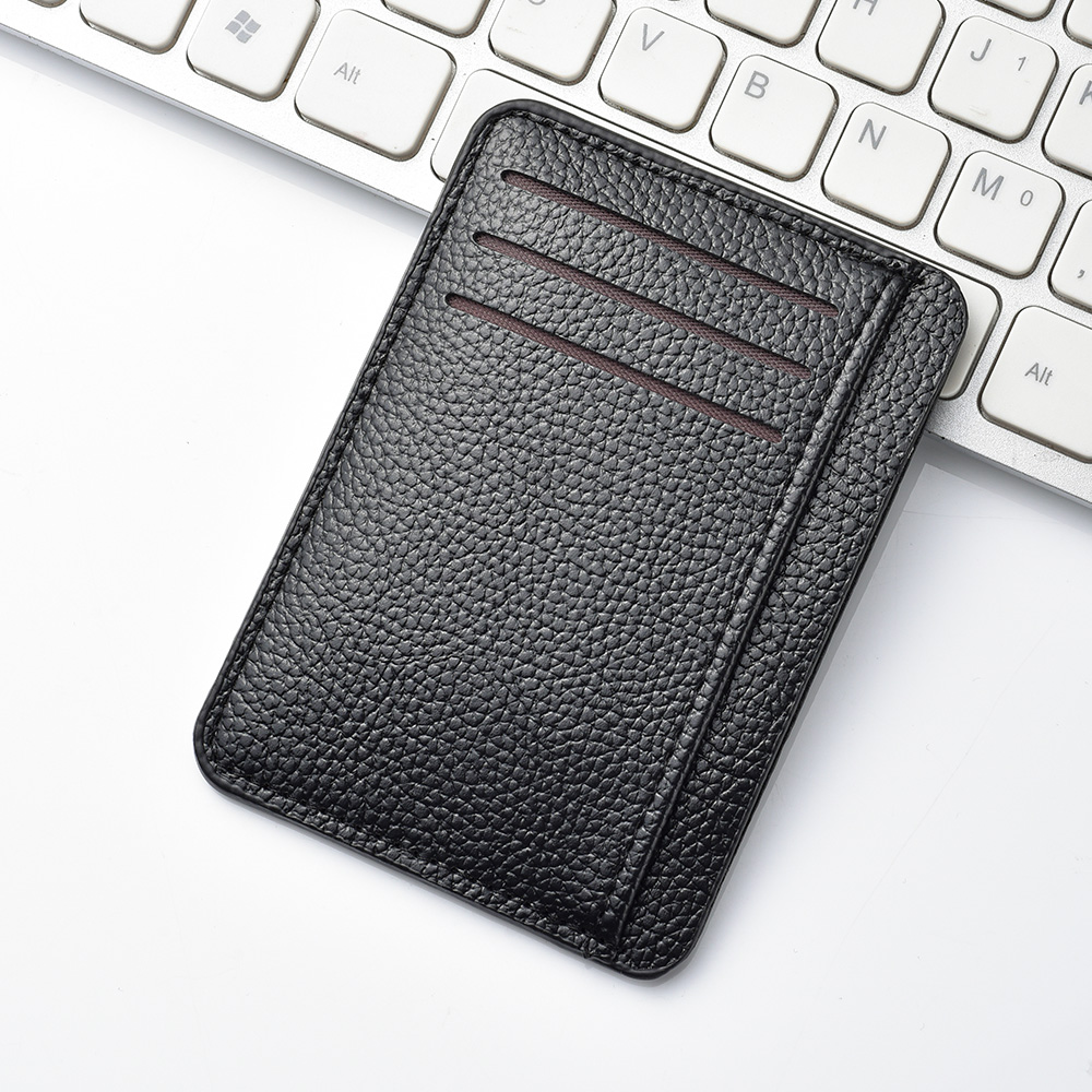 Card Case Minimalist - 1Pc New Ultra-thin Soft Wallet PU