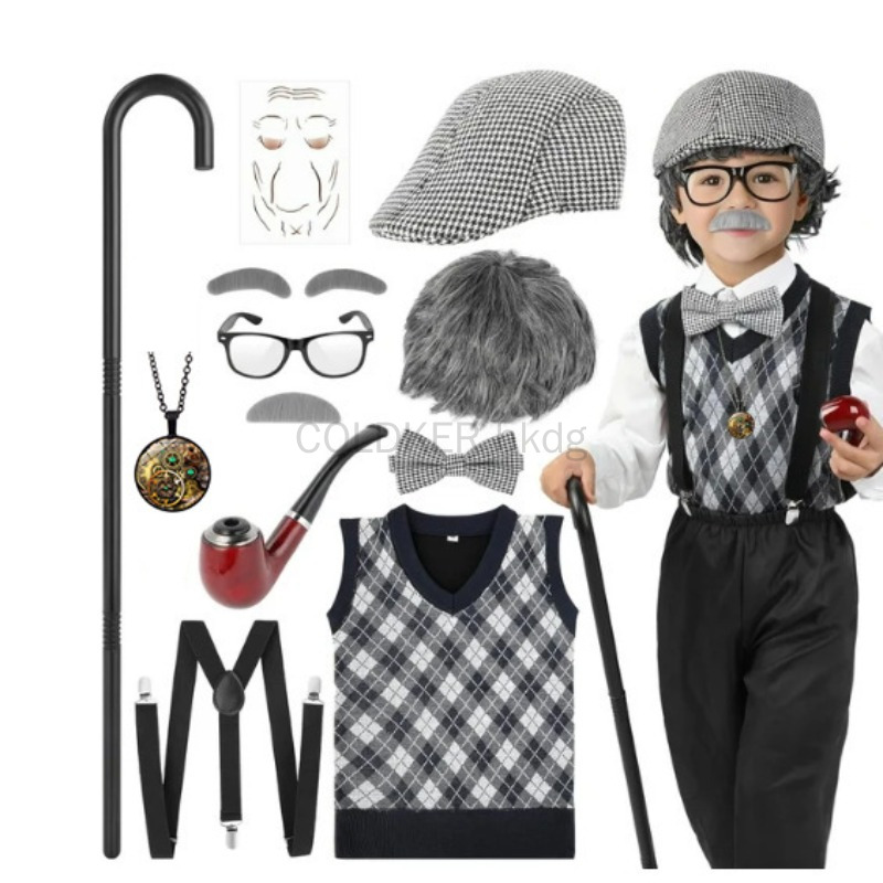 Men'S Accessories In The 1920S - Halloween Festival Old Man Costume Accessories