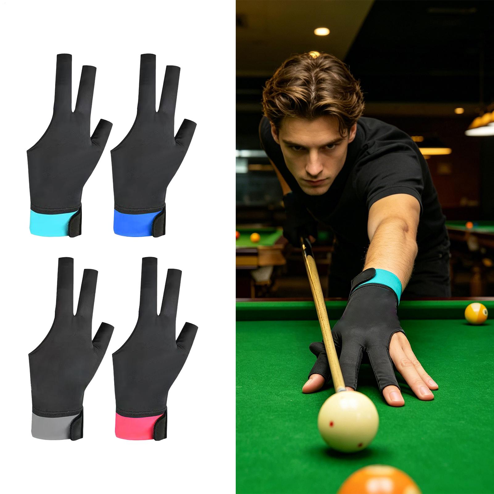 Men Accessories For Hand - Pool Glove 3-Finger Anti-Slip Sports Accessories