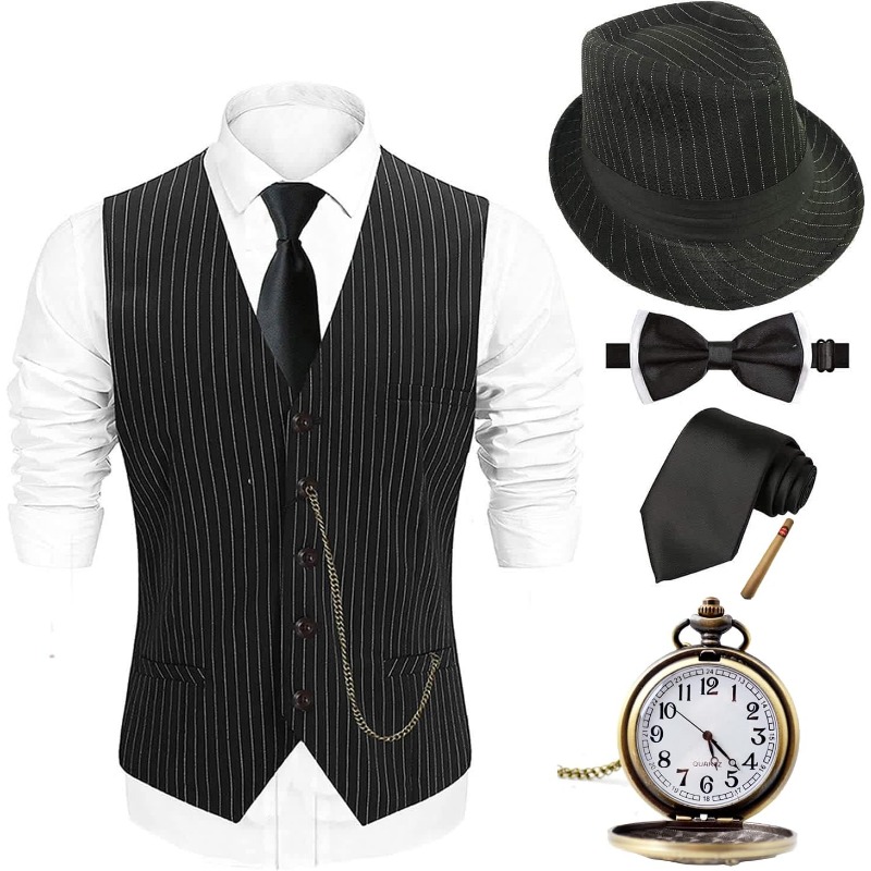 Men'S Accessories In The 1920S - Halloween 1920s Mens Costume 2025,Gatsby Gangster