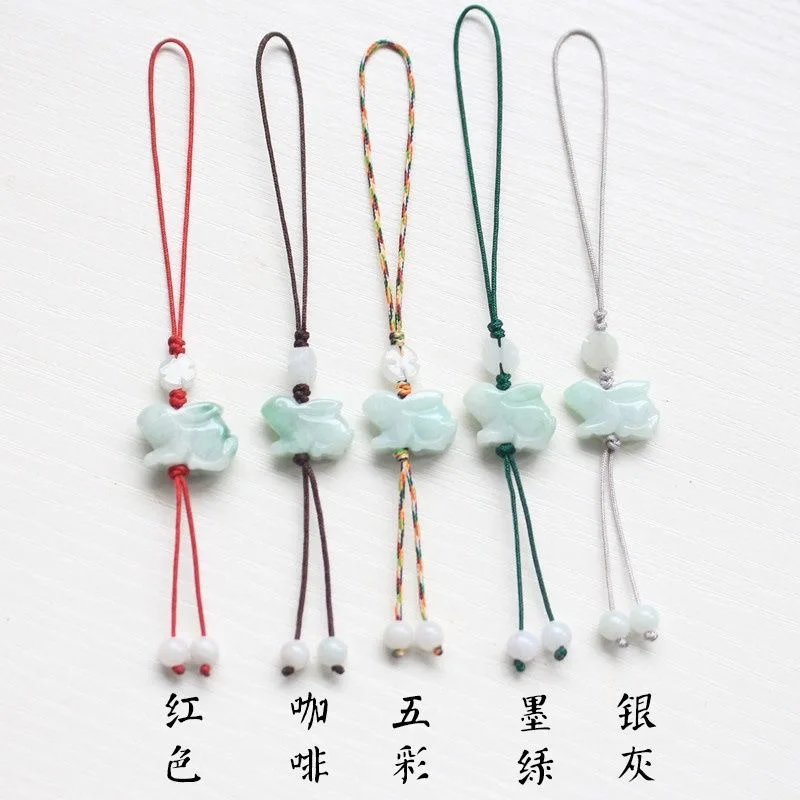 Men Accessories For Hand - Customization Natural Emerald Chinese Rabbit DIY