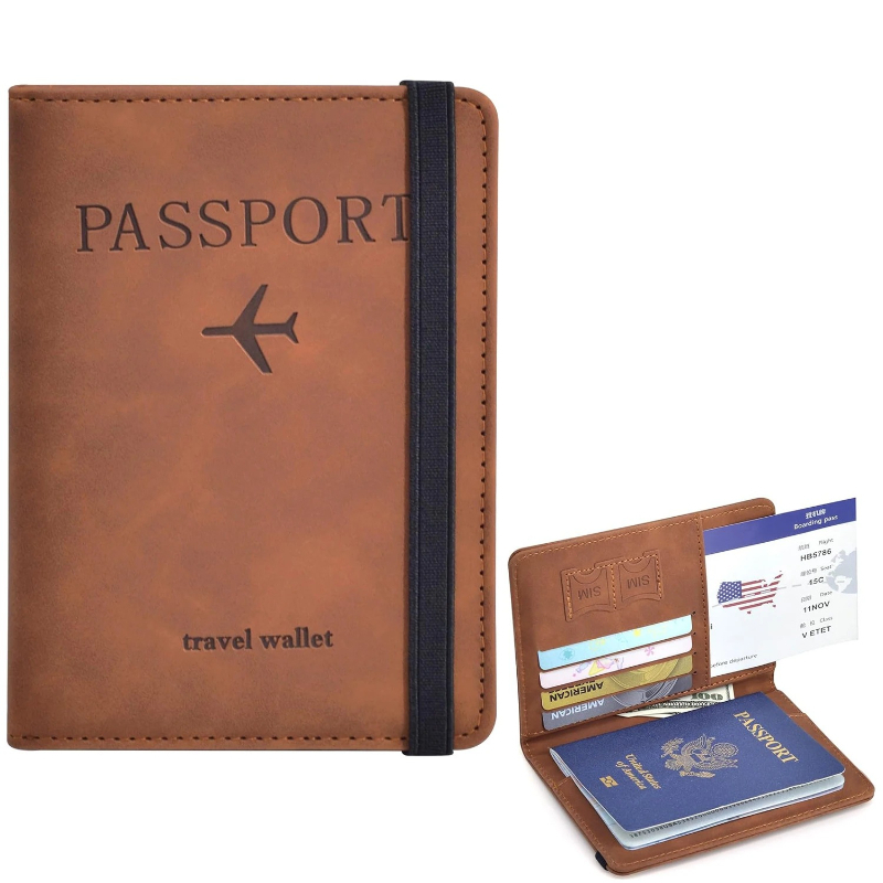Men'S Accessories Wallet - Travel Passport Holder Wallet Cover Case