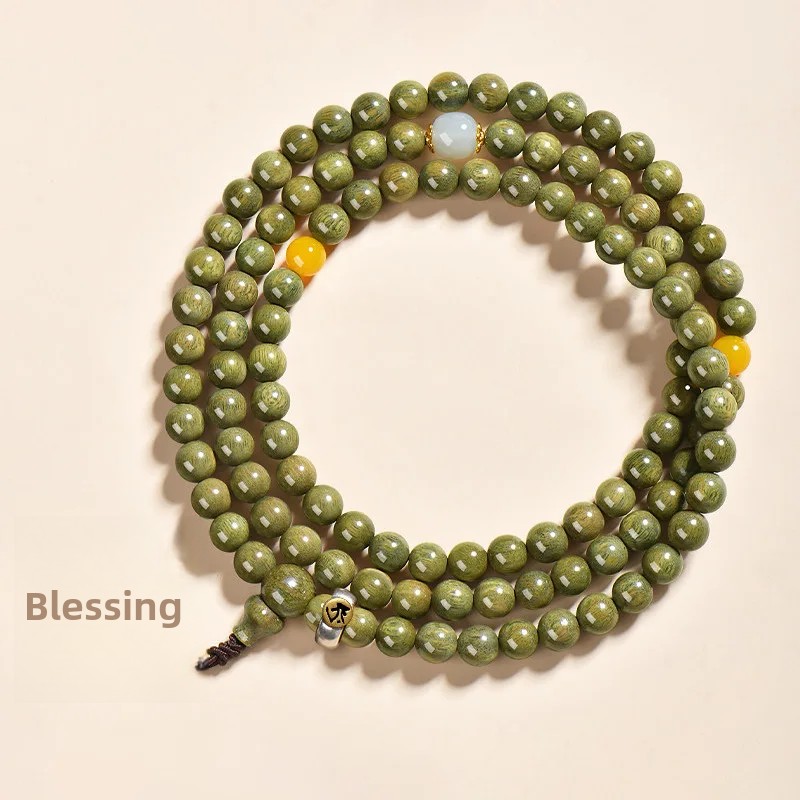 2026 Green Sandalwood 108 Bead - Bracelet Beaded Men ulasan dan harga