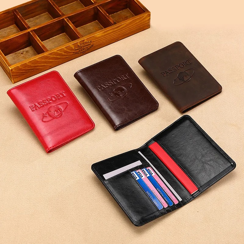 Unisex Genuine Leather Passpor - Men'S Accessories Wallet ulasan dan harga