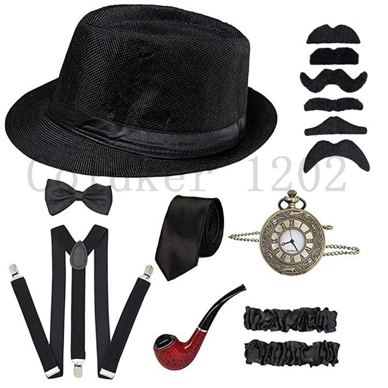 Free Ship Halloween 1920s Mens - Men'S Accessories In The 1920S ulasan dan harga