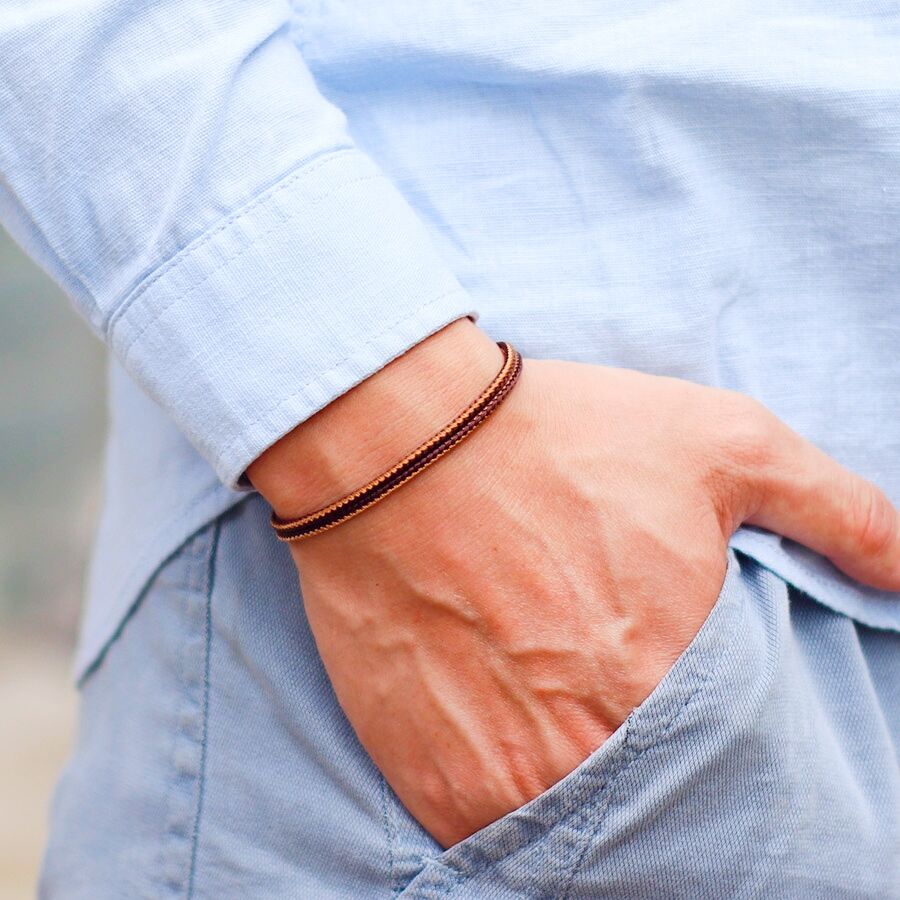 Unique Men Bracelet String Mot - Men Accessories For Hand ulasan dan harga
