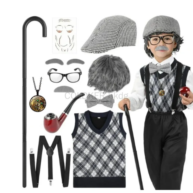 Halloween Festival Old Man Cos - Men'S Accessories In The 1920S ulasan dan harga