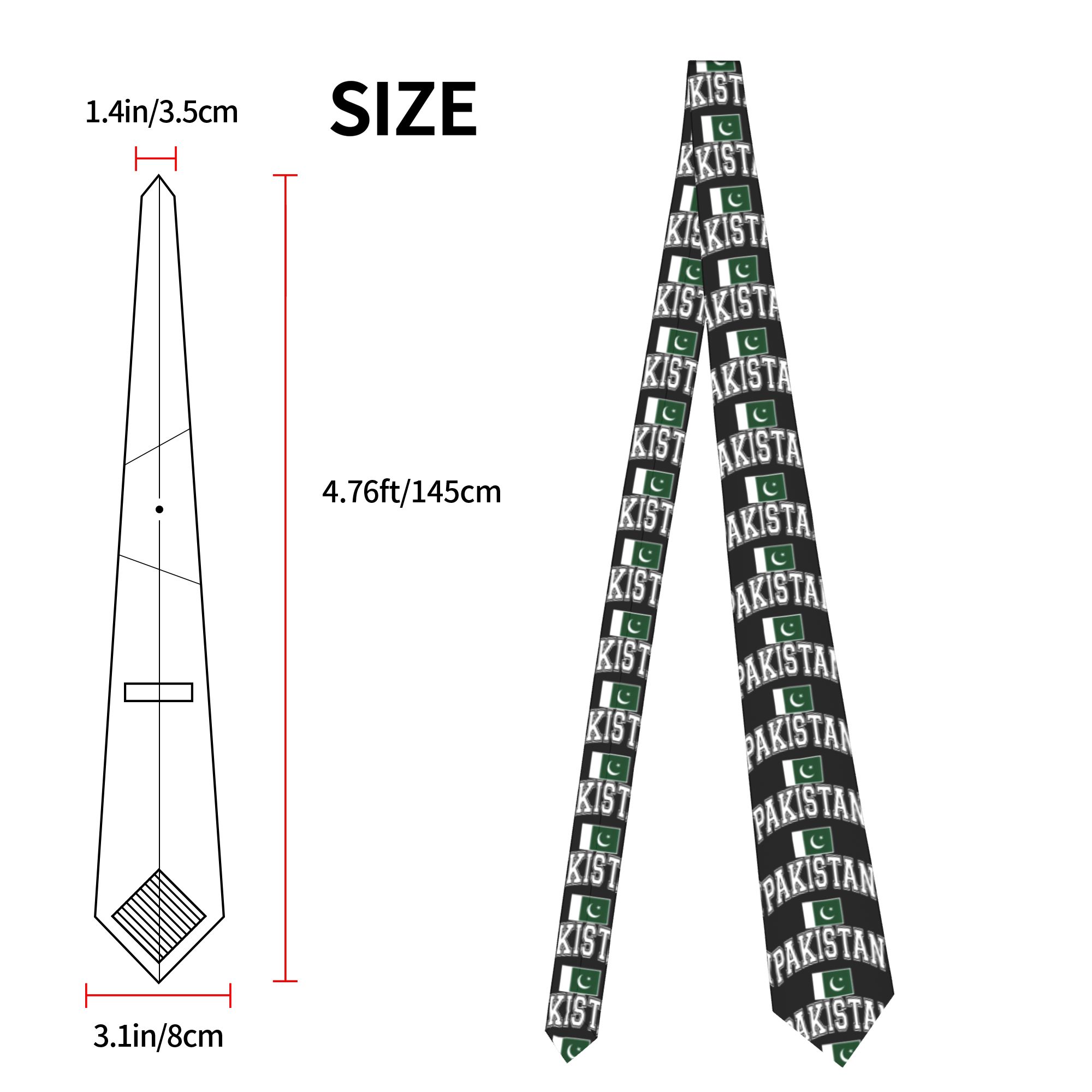 Pakistan Pakistani Flag Tie  L - Men Accessories Pakistan ulasan dan harga