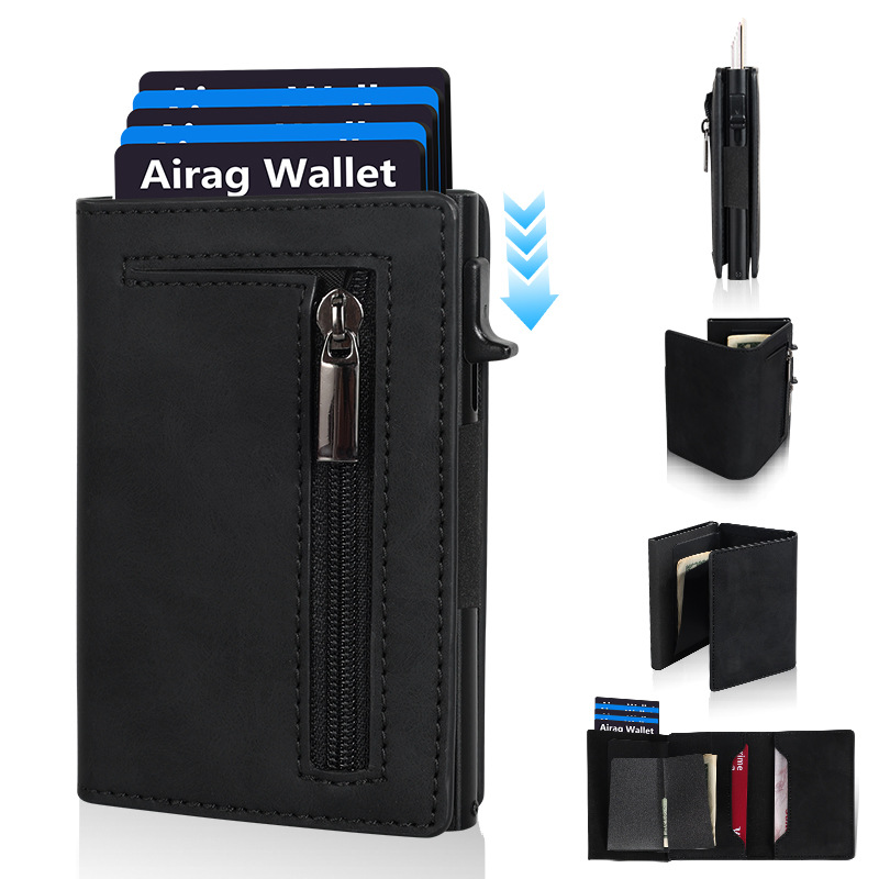 2026 Men's Luxury Magnetic Lea - Card Case Minimalist ulasan dan harga