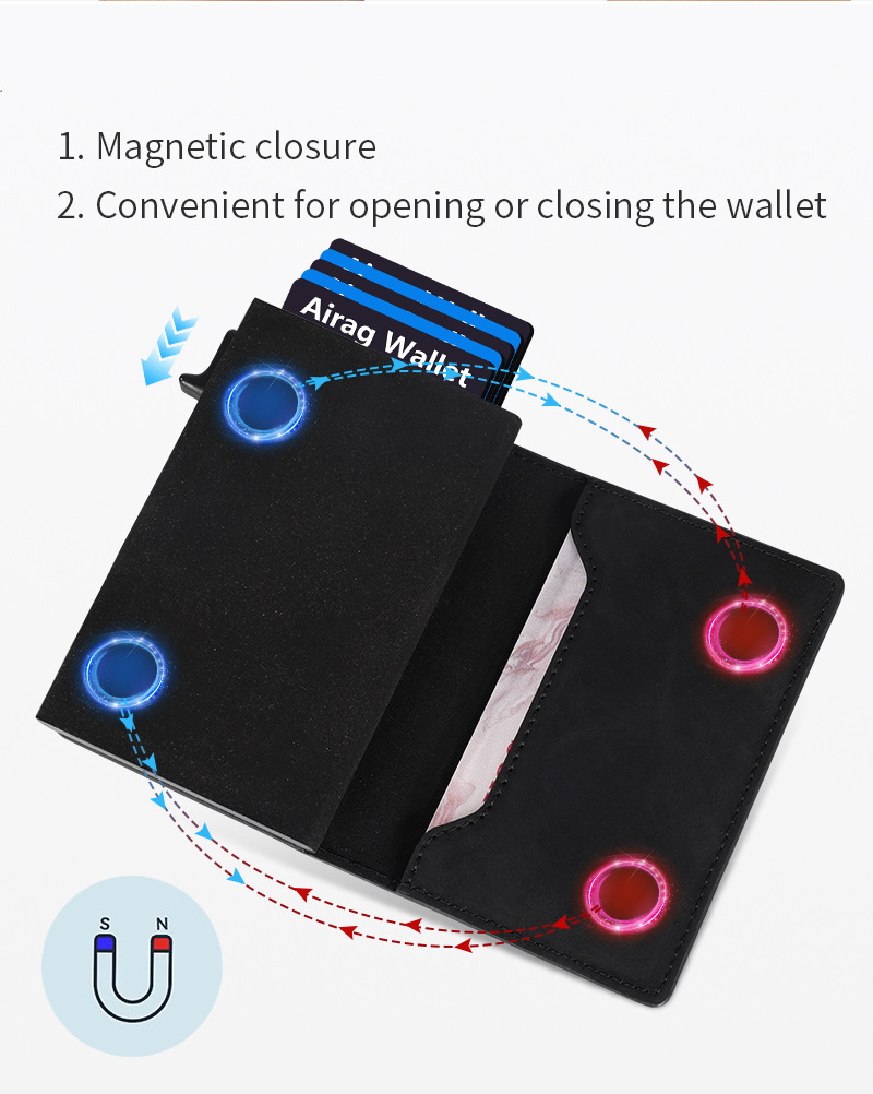2026 Men's Luxury Magnetic Lea - Card Case Minimalist ulasan dan harga