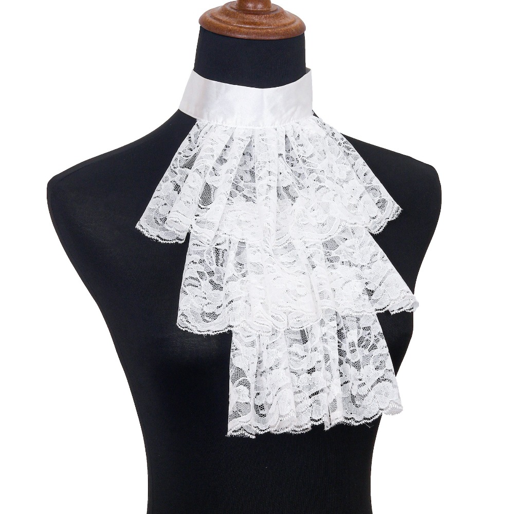 Fashion Victorian Lace Jabot C - Men Accessories Wrist ulasan dan harga