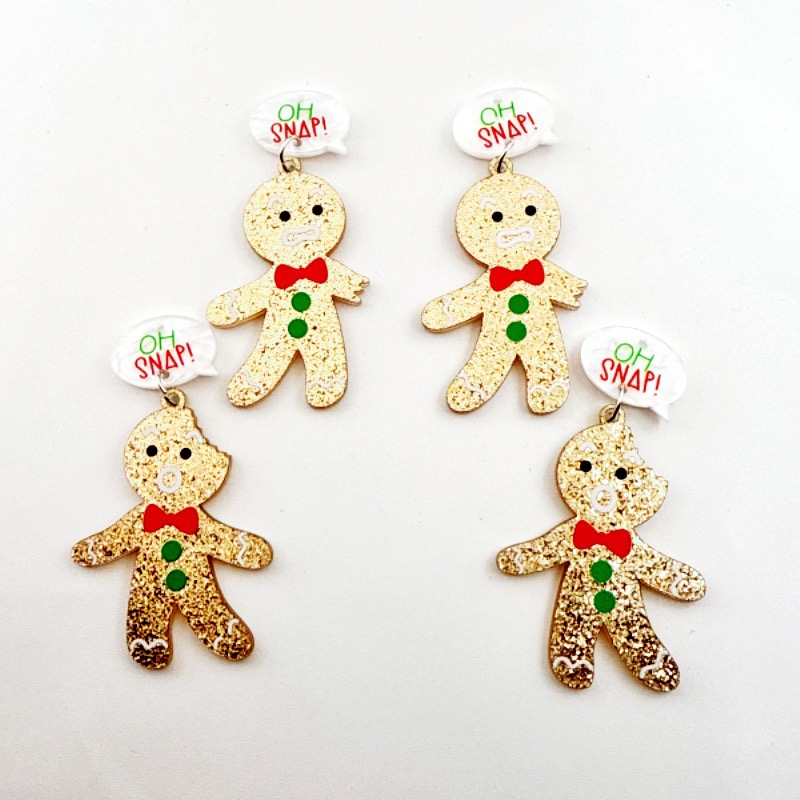 10pcs Cute Christmas Gingerbre - Men'S Mens Accessories ulasan dan harga