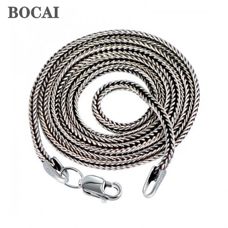 BOCAI Real S925 Silver Jewelry - Men Accessories Singapore ulasan dan harga