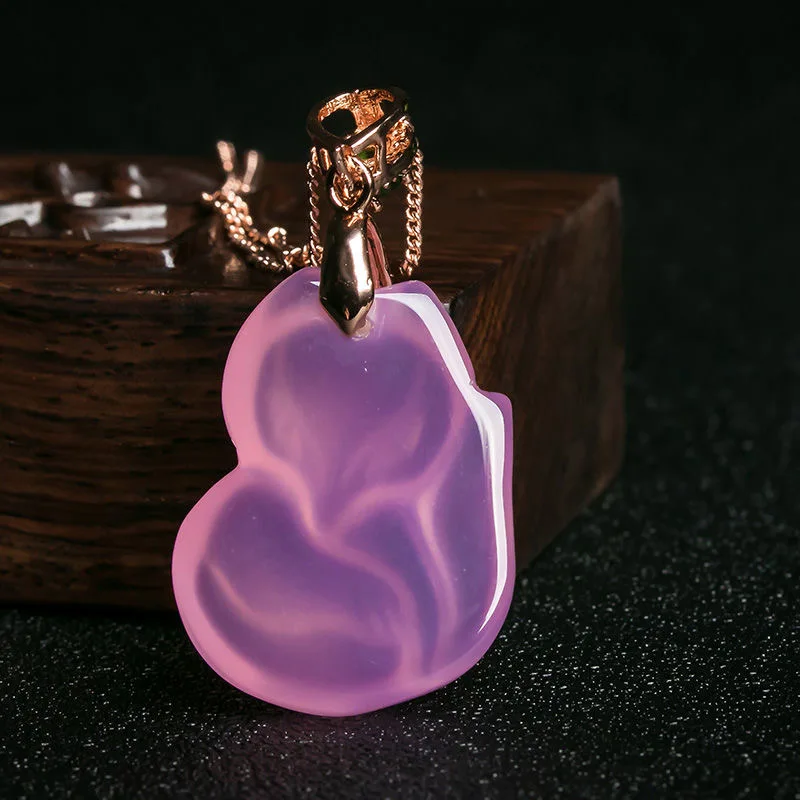 Natural Purple Agate Fox Penda - Men Accessories For Hand ulasan dan harga