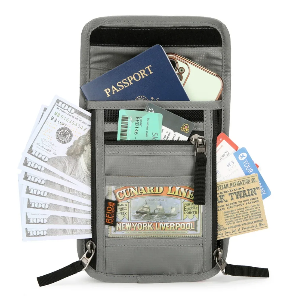 RF ID Blocking Travel Neck Wal - Men'S Accessories Wallet ulasan dan harga