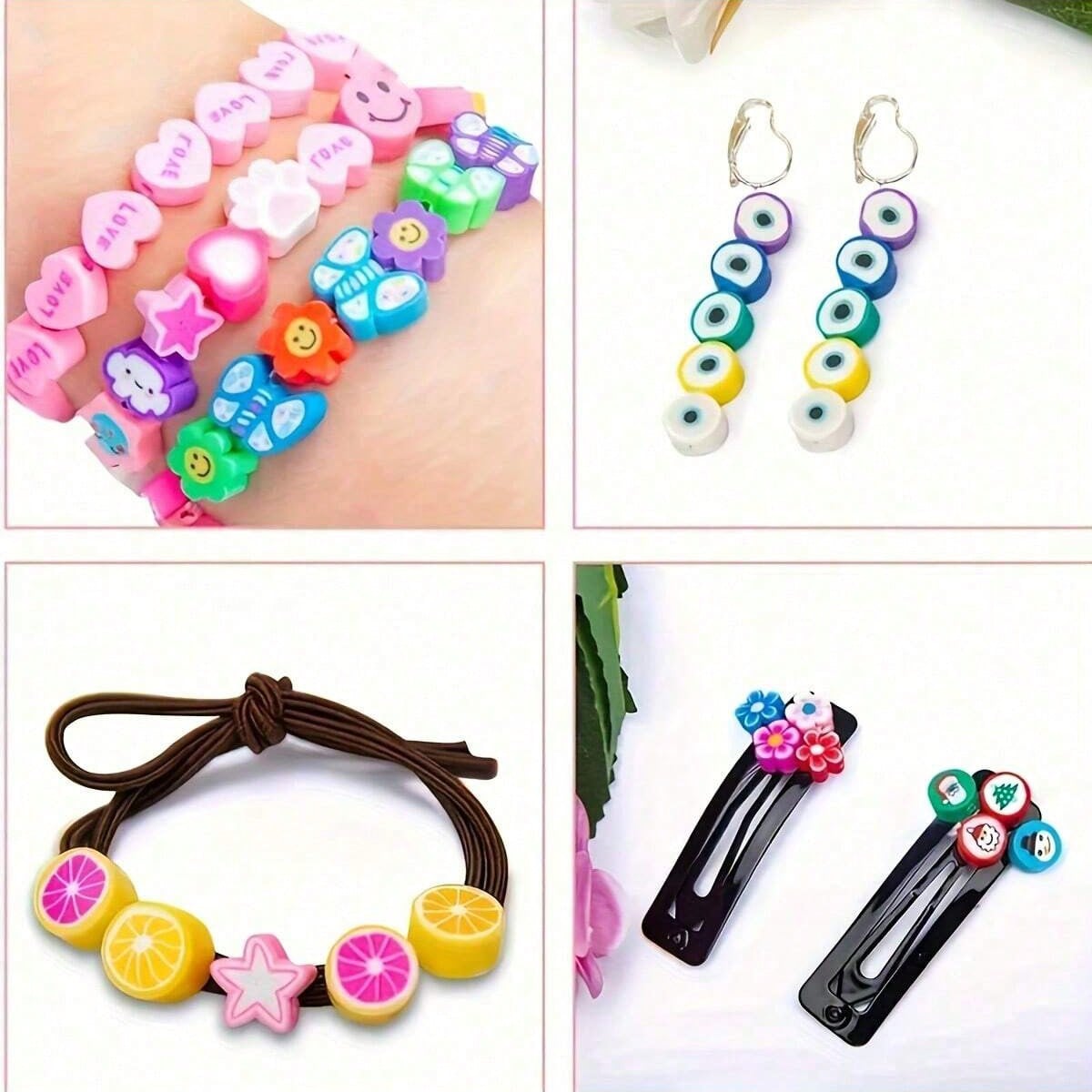 1450/1200/250pcs Polymer Clay  - Bracelet Beaded Men ulasan dan harga