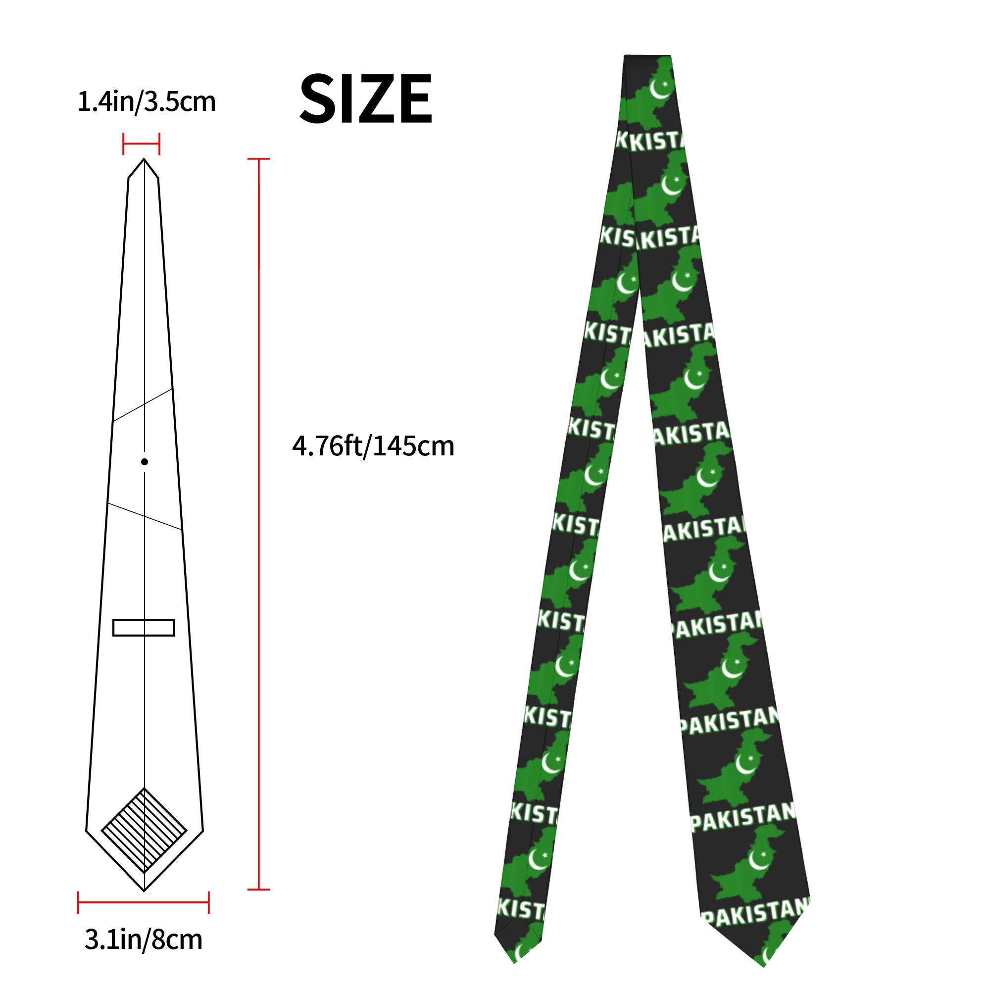 Men's Tie Pakistani Flag Patri - Men Accessories Pakistan ulasan dan harga