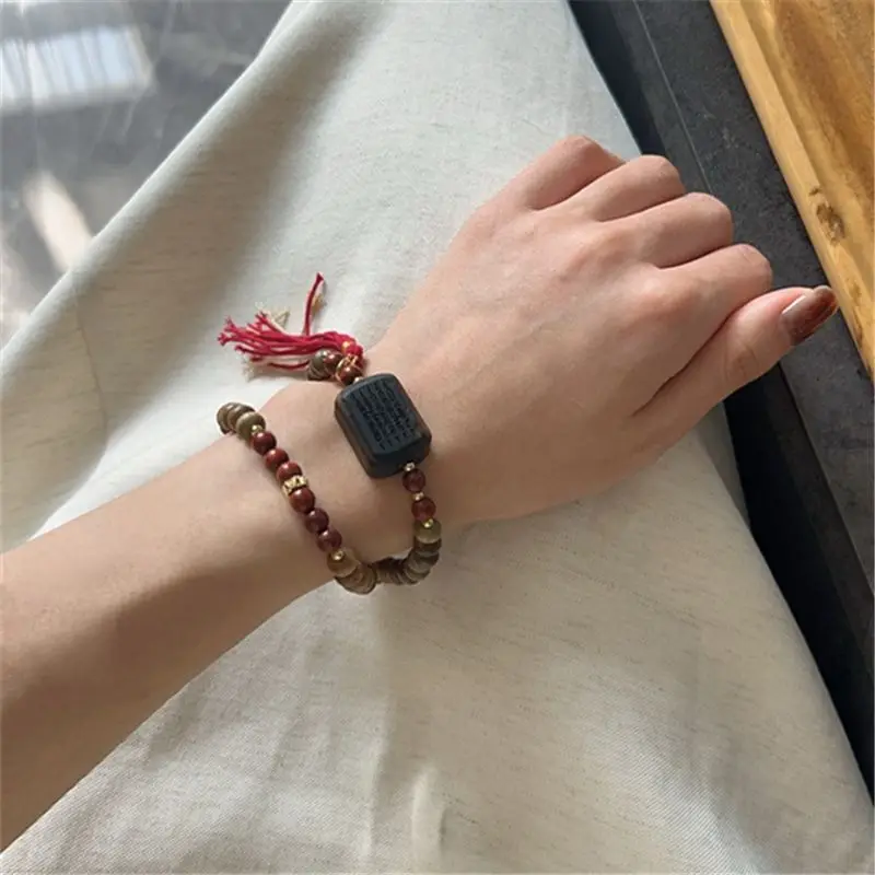 Natural Green Sandalwood Bead  - Bracelet Beaded Men ulasan dan harga