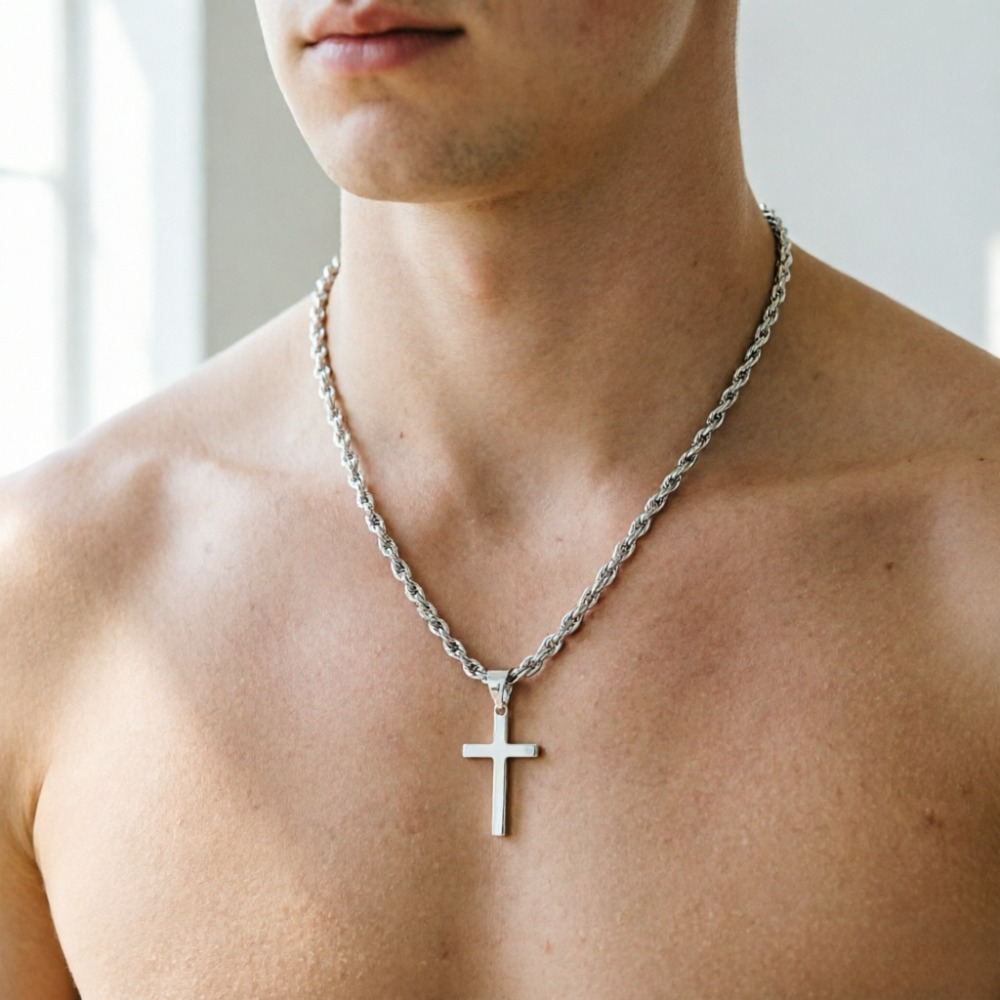 New Fashion Cross Pendant Neck - Men Accessories Singapore ulasan dan harga