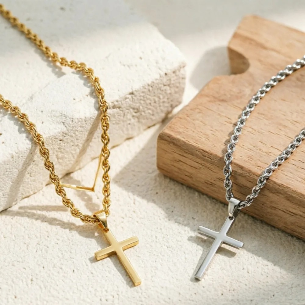 New Fashion Cross Pendant Neck - Men Accessories Singapore ulasan dan harga