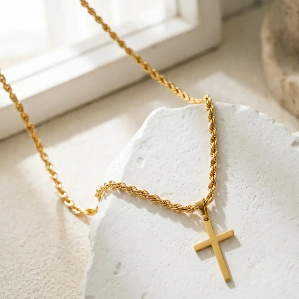 New Fashion Cross Pendant Neck - Men Accessories Singapore ulasan dan harga