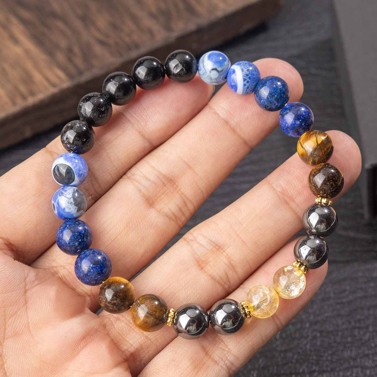 Chinese Style Lucky Natural St - Bracelet Beaded Men ulasan dan harga