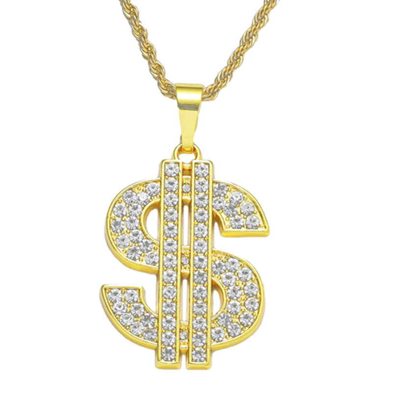 Dollar Sign Necklace 80s 90s C - Men Accessories Singapore ulasan dan harga