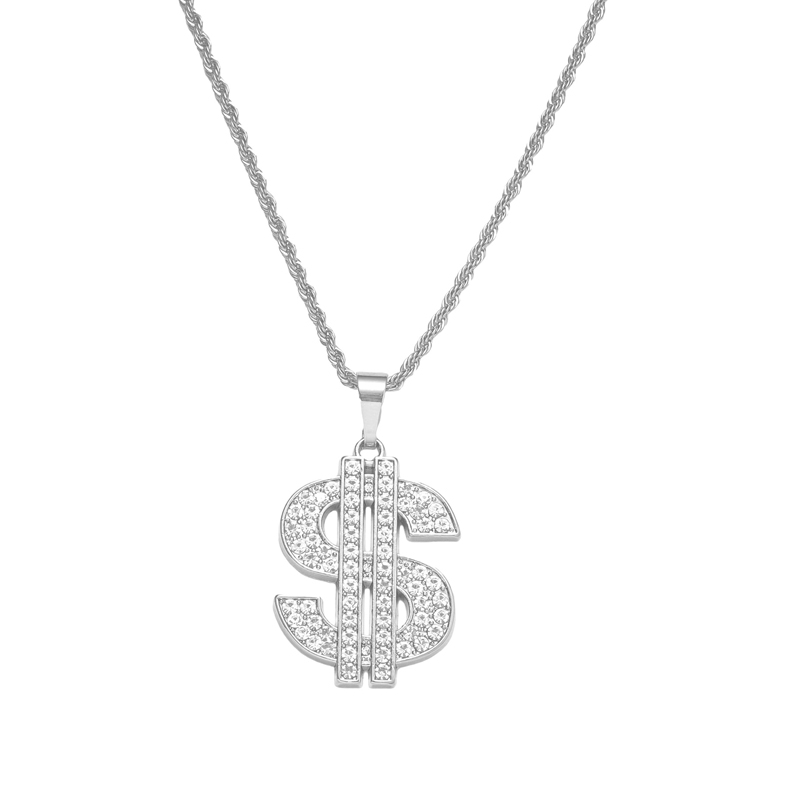 Dollar Sign Necklace 80s 90s C - Men Accessories Singapore ulasan dan harga