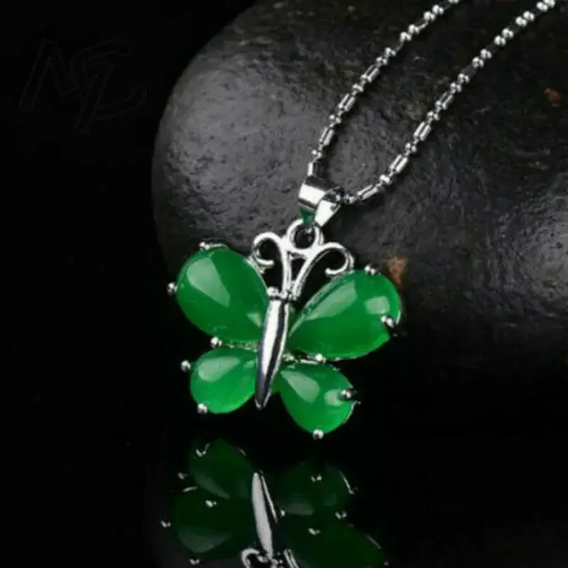 S925 Silver Green Jade Butterf - Men Accessories For Hand ulasan dan harga