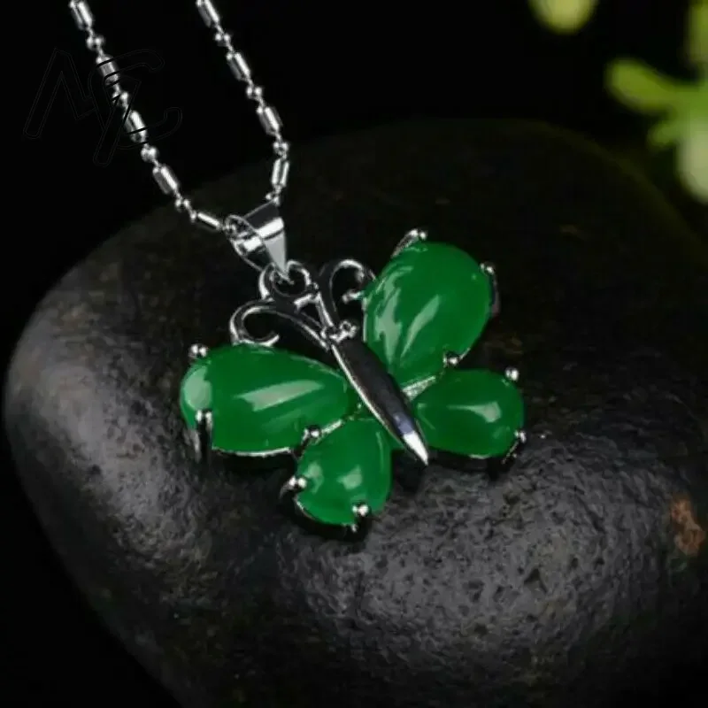 S925 Silver Green Jade Butterf - Men Accessories For Hand ulasan dan harga