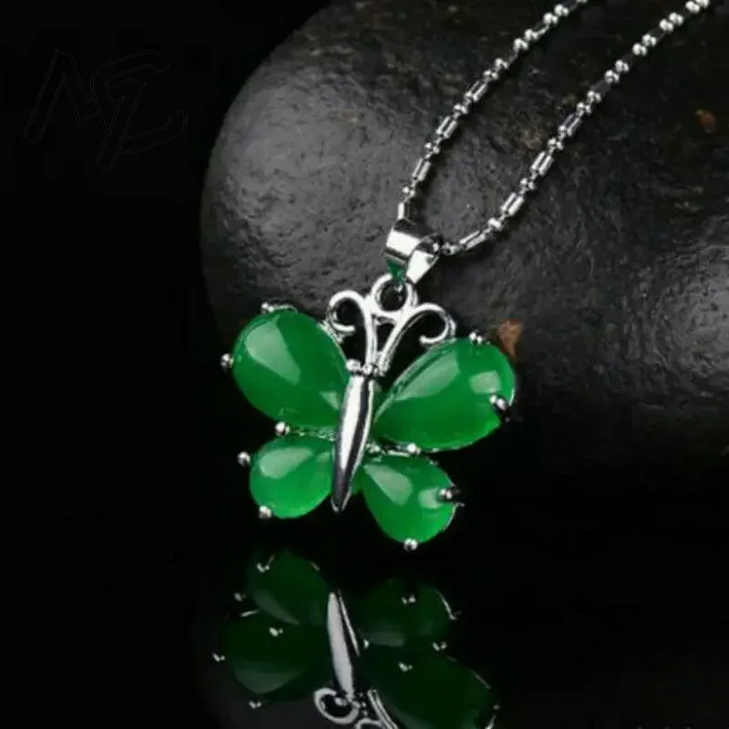 S925 Silver Green Jade Butterf - Men Accessories For Hand ulasan dan harga