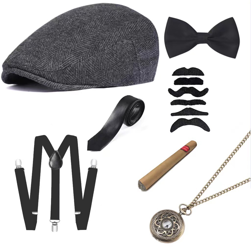Cosplay Holiday Party Old Man  - Men'S Accessories In The 1920S ulasan dan harga