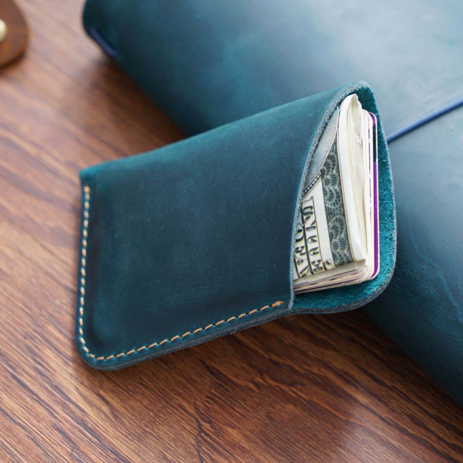 Vintage Leather Credit Card Ho - Card Case Minimalist ulasan dan harga