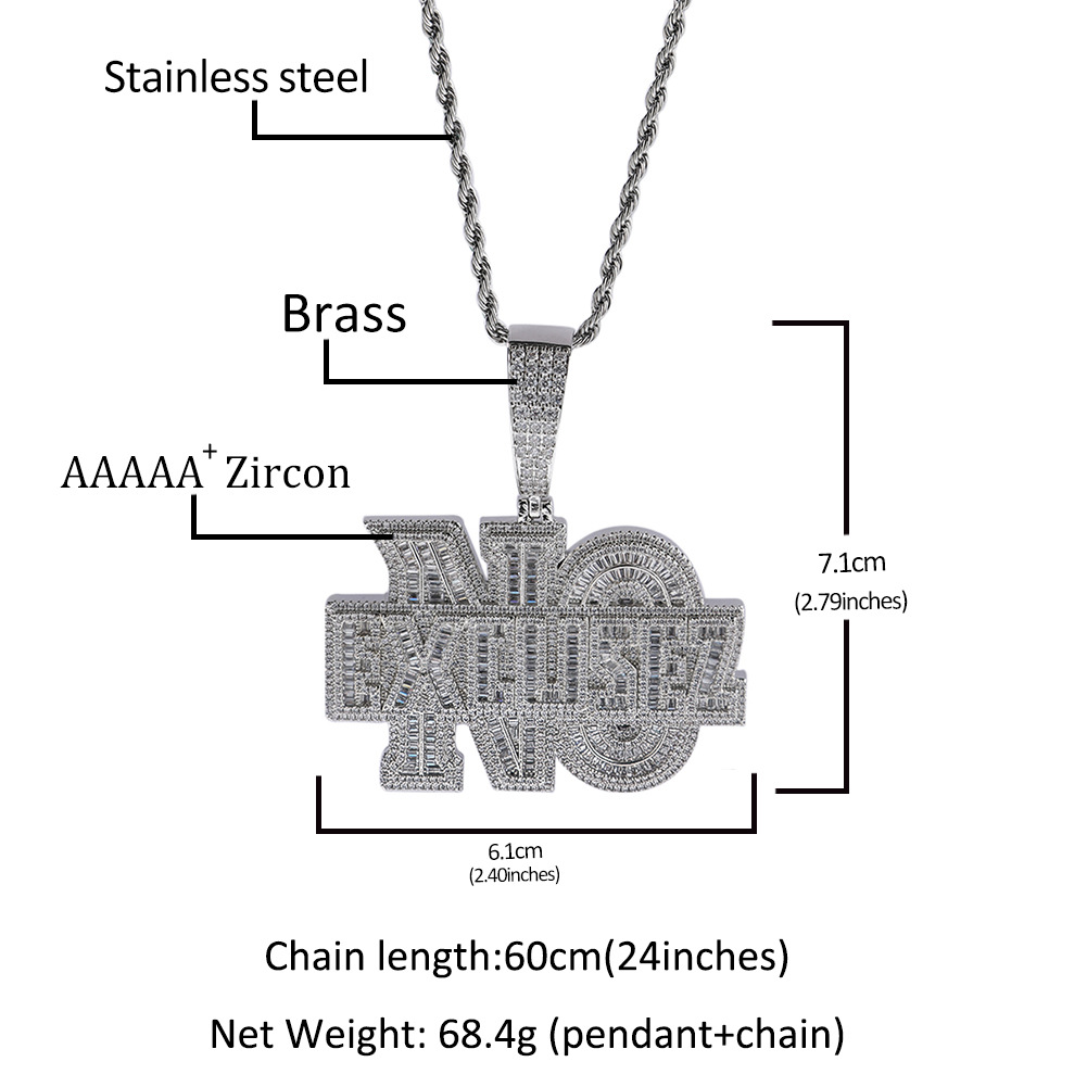 Niche Design Alphabet Hip-hop  - Men Accessories Singapore ulasan dan harga