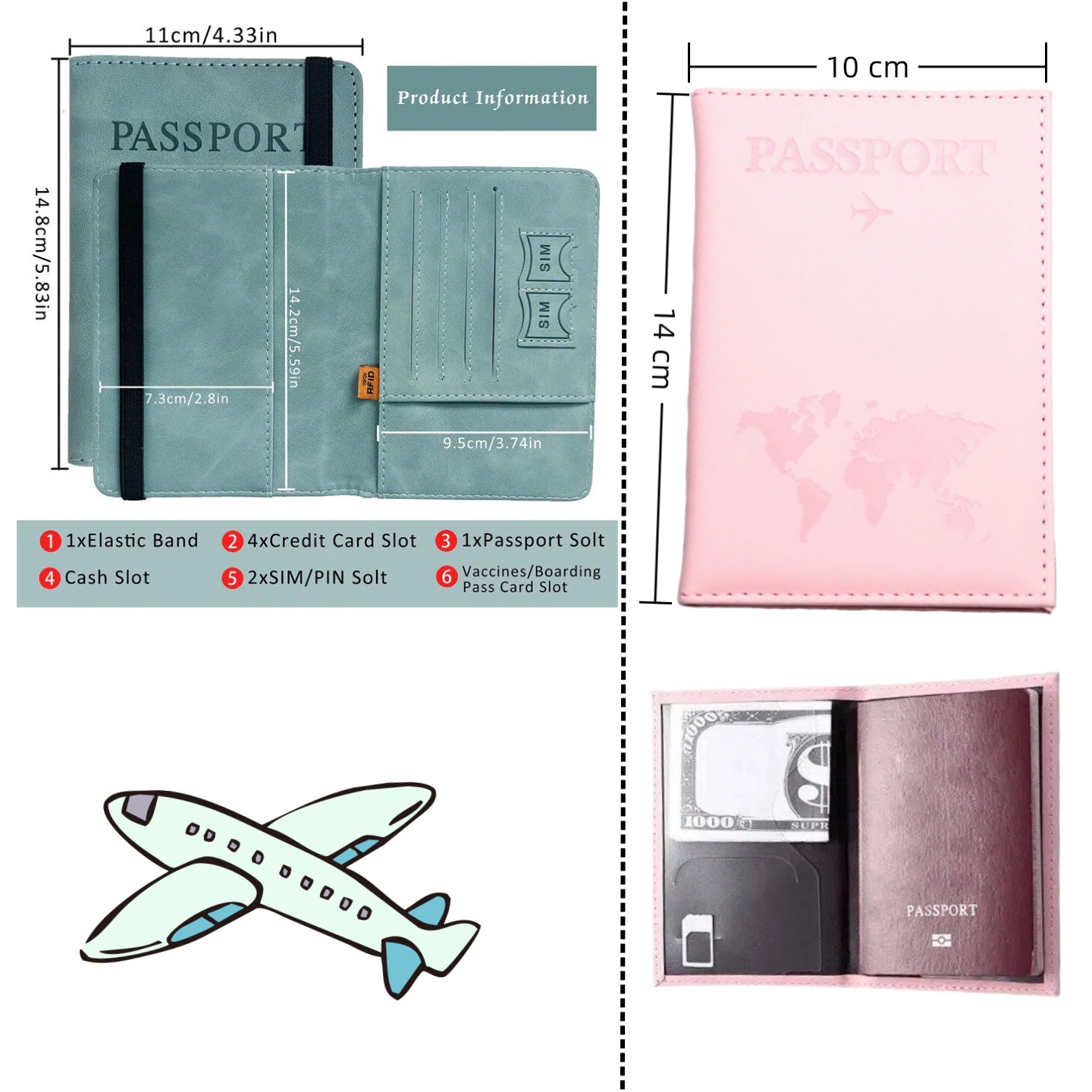 Vintage RFID Passport Cover fo - Men'S Accessories Wallet ulasan dan harga