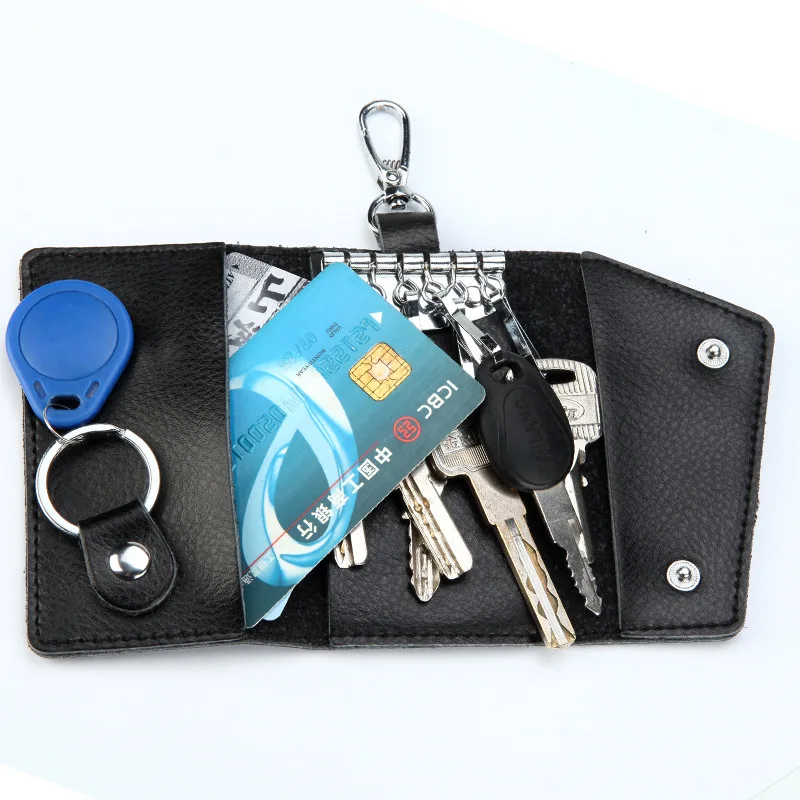 Genuine Leather Keychain Men K - Men'S Accessories Wallet ulasan dan harga